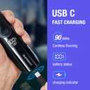 SUPRENT Adjustable Beard Trimmer for Men- Cordless Electric Beard Trimmer with Precision Dial- USB Rechargeable 19 Length Settings- Waterproof Mustache Trimmer for Mens Christmas Gifts