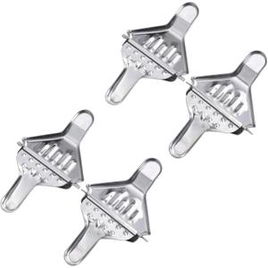 4 PCS Manual Lemon Lime Squeezer Presser, Handheld Stainless Steel Lemon Citrus Juicer