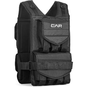 CAP Barbell Adjustable Weighted Vest | 20-150 lbs | Heavy-Duty Workout Vest with Removable Iron Weights for Strength Training, Cardio, Running, and Calisthenics