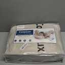 CozyLux King Size Comforter Set Beige - 7 Pieces Bed in a Bag King, Luxury Soft Bed Set for All Seasons, Bedding Set with Down Alternative Comforter, Sheets, Pillowcases & Shams