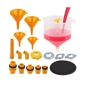 Ultimate No Spill Coolant Funnel Kit - 19-Piece Spill-Free Radiator Funnel Set, Spill Proof Radiator Bleeder Kit, Coolant Filling, Radiator Filler, Extra Funnels and Adapters for Universal Vehicle