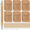 Kosiz 72 Pcs Employee Appreciation Gifts Bulk - 36 Sets Inspirational Notebooks and Bamboo Motivational Pens Notepads Thank You Gift for Coworker Staff Team Volunteer Nurse