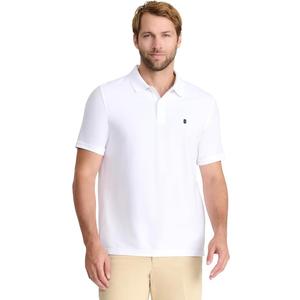 Izod Men's Advantage Performance Short Sleeve Fashion Polo Shirt Medium White