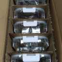 VERONES 5 Pack Glass Meal Prep Containers 3 Compartment Set, 36OZ Airtight Glass Lunch Containers, Food Storage Containers with Lids, for Microwave, Oven, Freezer & Dishwasher Friendly,White