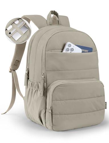 Uselike Travel Backpack for Women, 15.6 Inch Laptop Backpack, Quilted College Bookbag, Cute Work Backpacks, Water Resistant