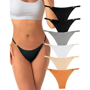 Seamless Underwear for Women,Comfortable No Show Underwear Soft Panties for Women Pack of 6 (M)