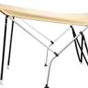 Lawn Mower Canopy - Heavy Duty Outdoor Sun Shade Cover for Zero Turn Mowers, Foldable With UV Protection, Beige