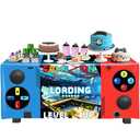 Video Game Tablecloth for Boys Girls, 72 x 30 Inch Polyester Gaming Party Table Cover, Geek Gamer Birthday Decorations Supplies for Kids Teens Adults, Waterproof Reusable Video Game Theme Party Decor