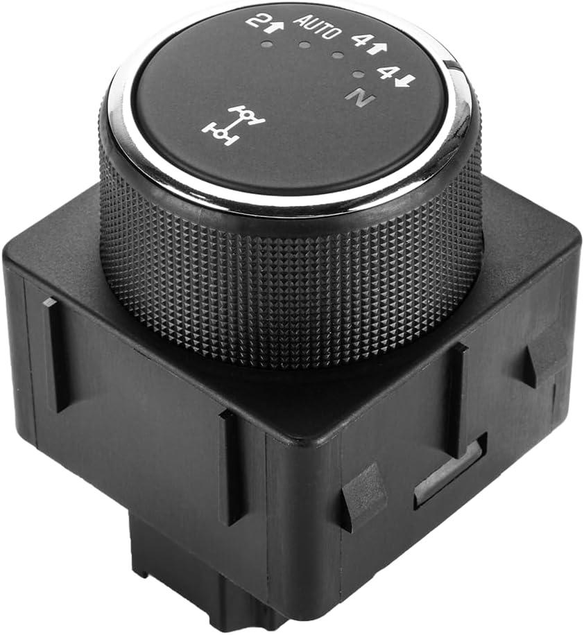 4WD Four Wheel Drive Switch Transfer Case Selector Switch - Compatible Chevrolet Avalanche/Silverado 1500 / Silverado 2500 / Silverado 3500 / Suburban - Replace Part 25878425