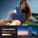 IKAZZ for Galaxy S25 Plus Case,Military Grade Shockproof Heavy Duty Protective Phone Cover Pass 16ft Drop Test with Magnetic Kickstand Car Mount Holder Blue