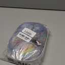 Rugelyss Rainbow Colorful Wigs for Women 26 Inches Long Wavy Fashion Synthetic Full Head Hair Wig with Bangs for Cosplay or Party