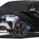 Car Cover Custom Fit for Ford Explorer 1995-2025, Migaven Waterproof Full Exterior Cover Sun Rain Protection with Door Zipper and Cotton Lining (Black)