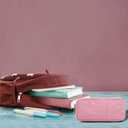 2 x Della Gao Small Pencil Case Pencil Pouch (Pink)