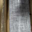 UNISHADES no Drill Cordless Roman Shades for Windows, 36" W × 64" H - 100% Blackout - Linen - Grey