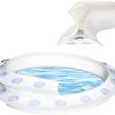 Suction Cup Shower Threshold Water Dam Barrier, Collapsible Bendable and Reusable Silicone Waterproof Shower Barrier for Bathroom Dry And Wet Separation Caulk Seal Strip Edge Trim, 39.3'' Long