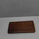 Bathroom Vanity Tray 11.8x5.9in of Acacia Wood - Elegant Organizer for Cosmetics, Jewelry, Perfume, Candle, Key - Premium Wood Tray for Bathroom, Kitchen, Countertop, Toilet Tank, Sink (Dark Brown)