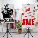 Poster Stands for Display - Floor Poster Board Holder Poster Display Stand Retractable Banner Stand Outdoor Sign Holder, Double-Side Tripod Height up to 80"2pack