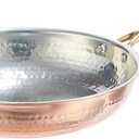 Signature 10 Copper Frying Pan, Hand-hammered copper, Non-reactive tin lining. Riveted cast-bronze handle. Electric stovetop safe, Oven safe, PFAS-Free, Broiler Safe to 425F