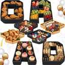 Dunzoom 8 Pcs Grad Fillable Charcuterie Boards 4 Pcs Letter Serving Tray 2026 Graduation Cap Serving Trays Decorative Snack Dish Plates for Graduation Party Decorations Supplies