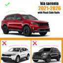 KINGGERI 300lbs Lockable Roof Rack Cross Bars Compatible with 2021-2026 KIA Sorento & Sorento Hybrid with Flush Side Rails, Heavy Duty Aluminum Roof Rails Crossbars Rooftop Cargo Carrier Luggage