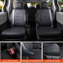 Seat Covers for 2021-2026 Toyota Sienna 7-Seat, Black