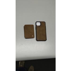 Compatible with Magsafe for iPhone 14 Wallet Case Magnetic Card Holder, RFID Blocking 2 in 1 Detachable Kickstand Shockproof Case for Women Men, Brown