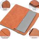 14 Inch Leather Laptop Sleeve for MacBook Pro 14 Inch M5 M4 M3 M2 M1 Pro/Max Case,Premium Protective Case Cover with Magnetic Closure-Vintage Brown