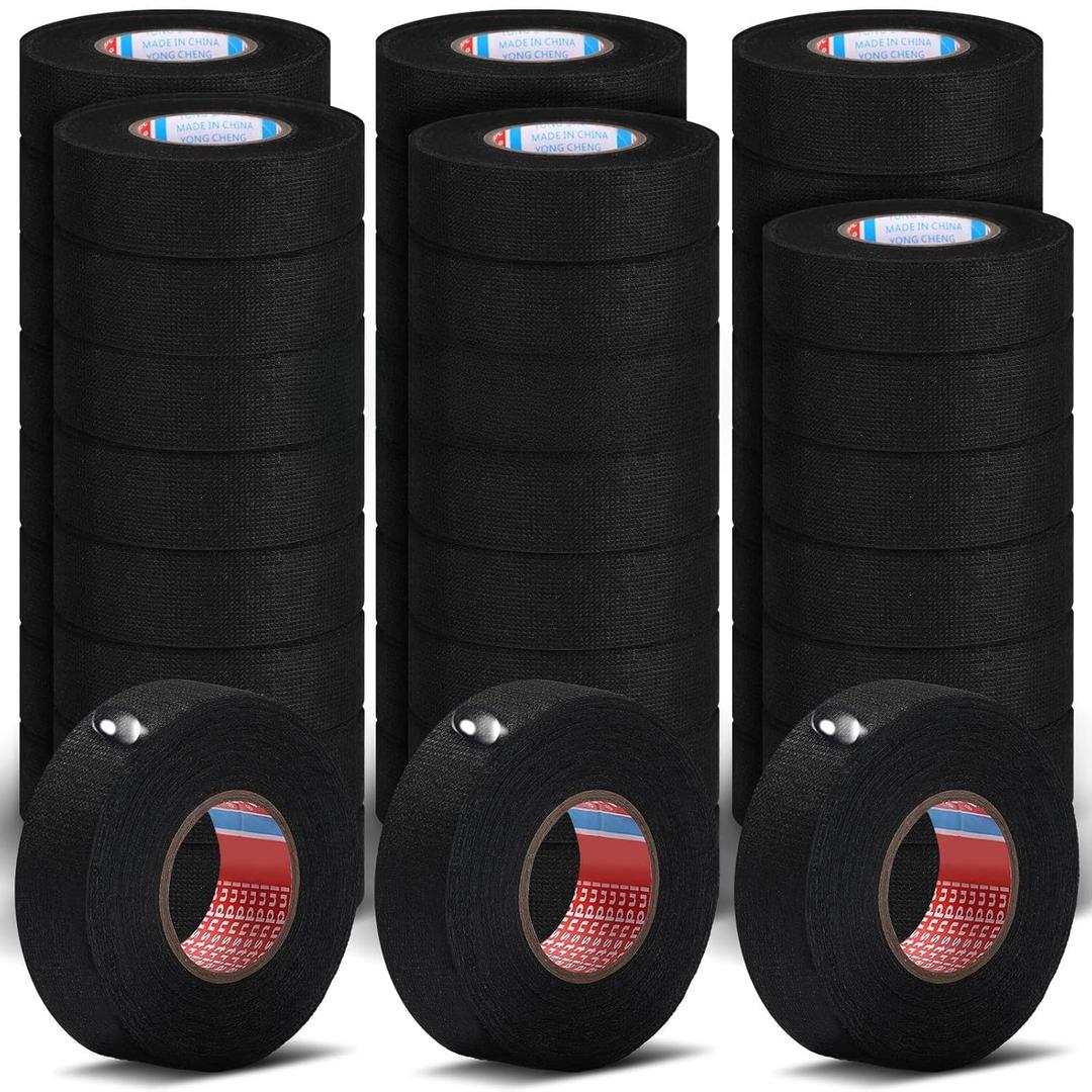 Outus Wire Harness Cloth Electrical Tesa Tape Wire Loom Harness Automotive Heat Proof Cloth Tape for Automotive Electrical Wrap Protection Insulation Cable Fixed(50 Roll,3/4 Inch x 49.2 FT)
