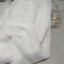 GFCC 8FTX10FT White Backdrop Background for Photography Photo Booth Backdrop for Photoshoot Background Screen Video Recording Parties Curtain