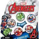 JA-RU Marvel Avengers Bouncy Superballs Super Hi Bounce 1.2" (Pack of 1, Count of 5 Balls) Hulk, Thor, Cap America & Friends Fidget Balls Small Toys for Kids Prize Giveaways Gift Birthday Supplies B-6805-1