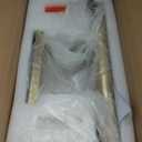 Picture Light, 18inch Brass Picture Lights for Wall,Hardwired Brushed Gold Picture Lights,270 Rotatable Art Lights, 3-Light Picture Frame Light for Painting Display Artwork Portrait