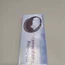 3D Cooling Gel 6oz Weighted Eye Mask for Sleeping & Screen Fatigue Relief, Ice Cold Compress Sleep Mask for Migraines, Headaches & Eye Strain, 100% Blocking Contour Eye Mask for Better Rest, Blue