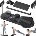 Pilates Reformer Set - Pilates Board for Home Workout, 6 in 1 Reformer Pilates Machine, Portable and Foldable Pilates Reformer, Pilates Reformers Board for for Core Workouts (Black)
