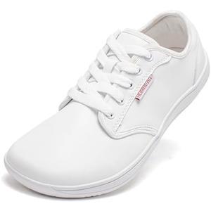 HOBIBEAR Unisex Wide Barefoot Shoes for Mens Womens Minimalist Zero Drop Shoes Sneakers, Size 38