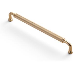 Goo-Ki 6 Pack 7 9/16 Inch Champagne Bronze Knurled Cabinet Pull Handle  Textured Non-Slip Grip, Classic Modern Design for Kitchen Cabinets & Furniture Drawers