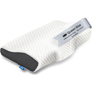 Derila Queen Size Pillowcase | Designed to Keep Your Memory Foam Pillow Covered and Protected with This Crisp, Clean, White Pillowcase Made from Premium Materials