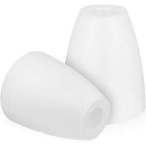 DOITOOL 2PCS Plastic Lamp Shade Replacement for Floor Lamp, Replacement White Lamp Shade Cover for Chandelier, Pendant Light, Wall Sconces Series (30mm Opening)