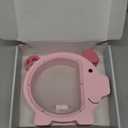 Wooden Piggy Bank for Kids Cute Money Bank for Boys and Girls Clear Wood Money Box Personalized Saving Money Jar, Creative Present for Children Birthday Christmas & Decor (Pink, Standard)