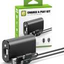 Rechargeable Battery Pack for Xbox Series X/S/One - 22000mAh USB C and Micro Xbox Controller Battery Pack Charger((Includes 2 Batteries Only)