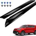 Exterior Molding Windshield A Pillar Compatible with 2014-2019 Kia Soul | 86170B2000 86180B2000 2PCS Driver Passenger Side Garnish Outer Trim