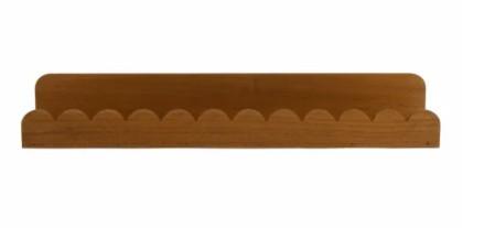 New View Long Natural Scallop Edge Shelf