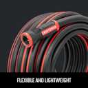 Craftsman Heavy Duty Professional Grade Black Garden Hose, 100 Feet x 5/8 Inch