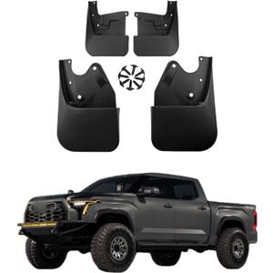 Mud Flaps for Toyota Tundra 2022 2023 2024 2025 2026, Wheel & Tire Splash Guards, Mudflaps for Car, All Weather Tire Protector Splash Guards Mudflaps for Toyota Tundra Exterior Accessories