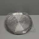 Thenshop 8 Pieces 12 Inch Pizza Pans Bulk Stainless Steel Sets Round Bakeware Pizza Trays for Oven Kitchen Baking Home Restaurant Picnics Holiday Activities Safe Sturdy Reusable Easy Clean(Silver)