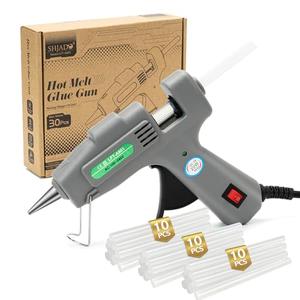 SHJADE Mini Hot Glue Gun Kit with 30 Glue Sticks - Fast Preheating Hot Melt Gun, High Temp for School Crafts DIY Arts and Quick Home Repairs(Grey), Set of 2 SHJADE Mini Hot Glue Gun Kit with 30 Glue Sticks - Fast Preheating Hot Melt Gun, High Temp for School Crafts DIY Arts and Quick Home Repairs(Grey), Set of 2