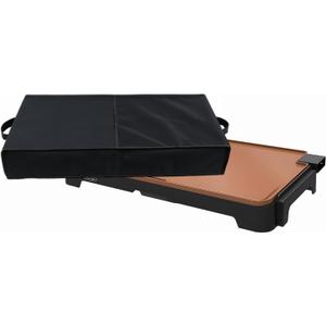 Heavy Duty Waterproof Dust Cover for 12" x 22" Electric Griddle With Two Side Handles,Accessories Compartment,Compatible With BELLA XL Electric Ceramic Titanium Griddle 14648