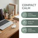 2 x Meditation Mushroom Resin Statue  Cute Yoga Mushroom Figurines for Desk Home Office Garden Decor, Tabletop Plant Ornament for Living Room Patio Backyard