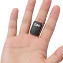 0.8 inch!Hidden Mini GPS Tracker for Vehicles Portable Real Time Magnetic Tracking Device Car Full Global Coverage Location Kids Dogs Trucks Person No Subscription Required Monthly Fee (Ultra mini)