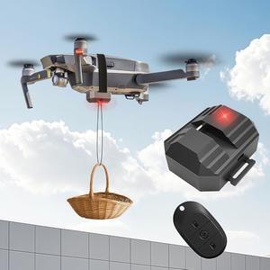 Universal Drone Airdrop System for DJI Mini 4 Pro/Mini 3 Pro/Air 3/Mini 2 SE/Mavic 2/2S/Mavic 3 Pro Cine/Phantom 3 4/4 Pro Drone Clip Delivery Transport Device for Fishing Bait Release&Wedding&Search &Rescue