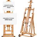 Easel for Painting, H Frame Easel, Painting Stand, Studio, Fits 80” Canvas